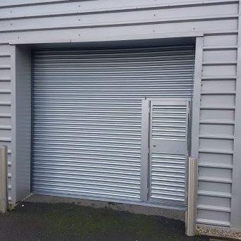 Steel Roller Shutters with Wicket Door