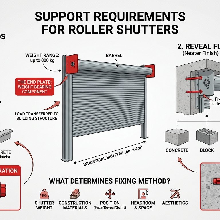 Steel Roller Shutters with Wicket Door